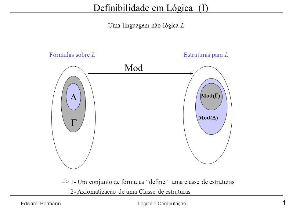 Definibilidade em Lógica (I)