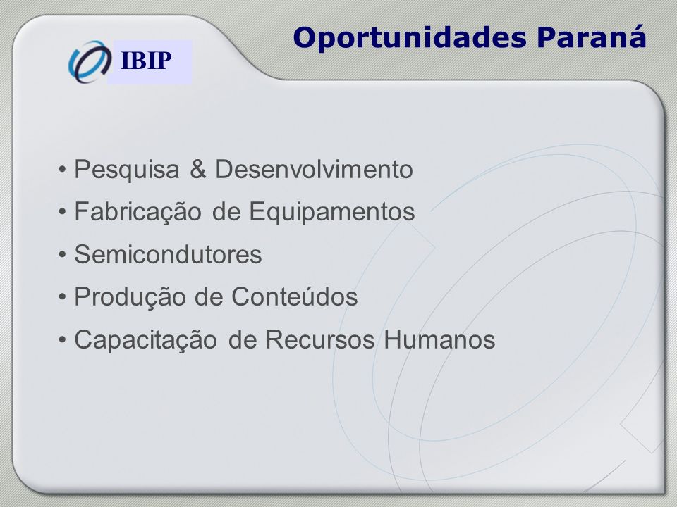 Oportunidades Paraná Pesquisa & Desenvolvimento