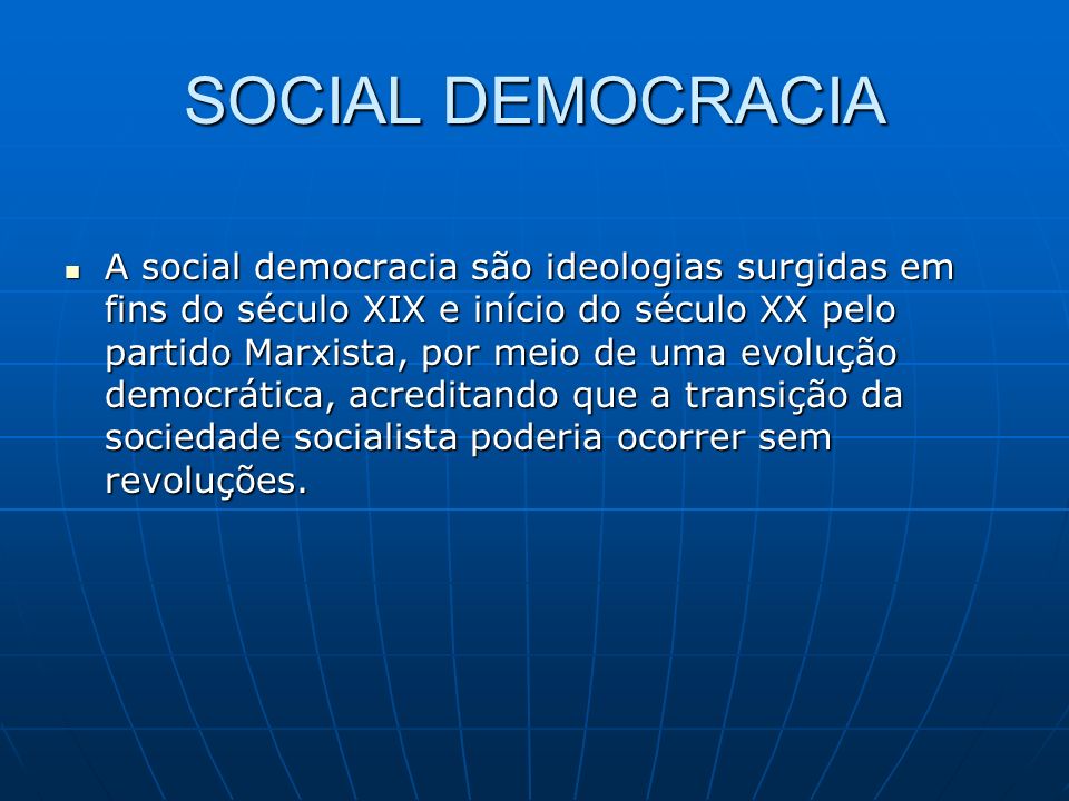 SOCIAL DEMOCRACIA