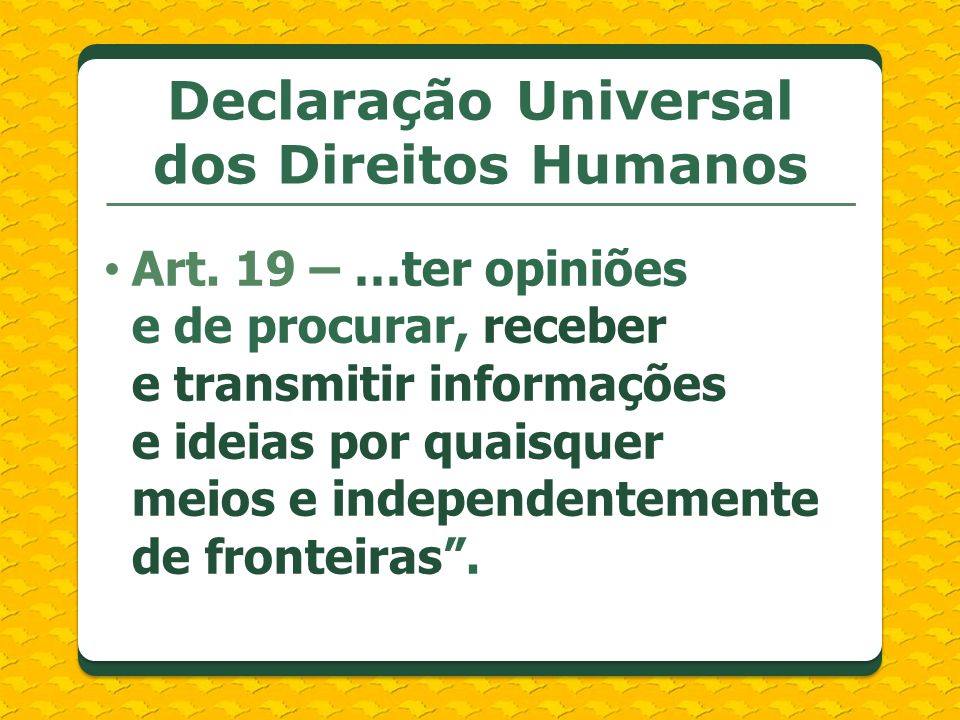 Declaração Universal dos Direitos Humanos