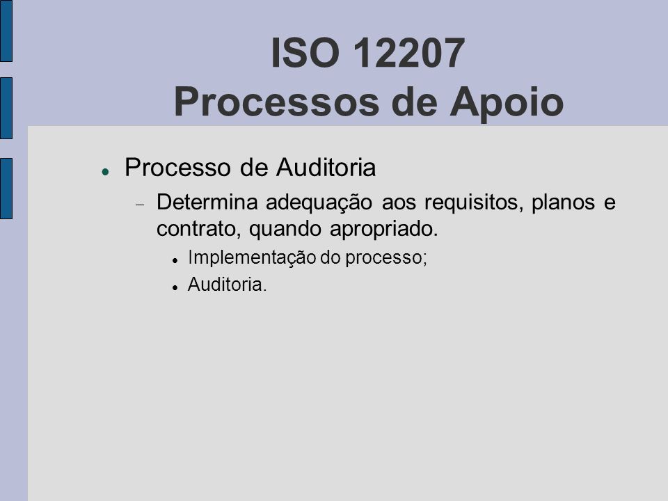 ISO Processos de Apoio Processo de Auditoria