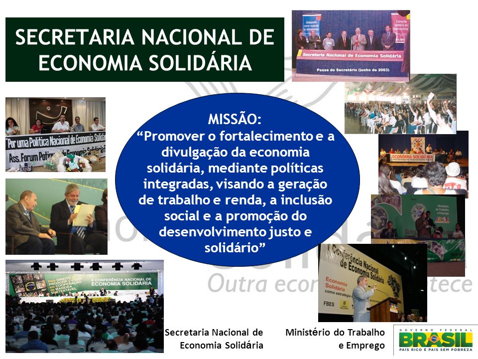 SECRETARIA NACIONAL DE ECONOMIA SOLIDÁRIA