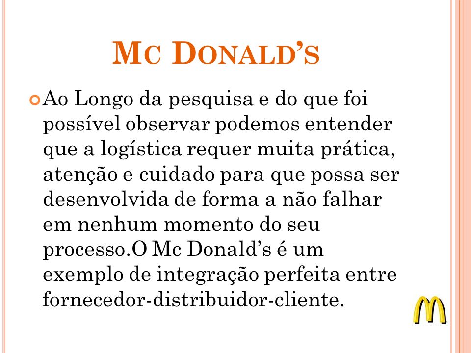 Mc Donald’s