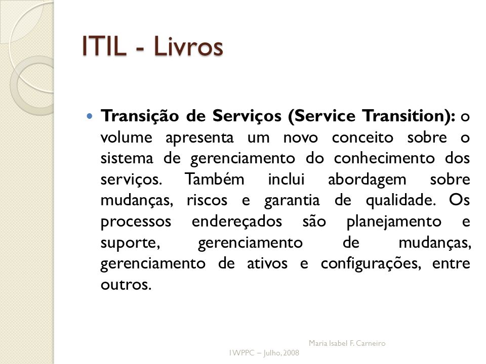 ITIL - Livros