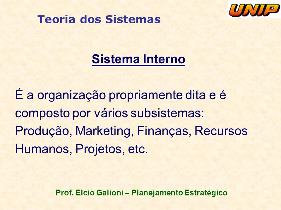 Prof. Elcio Galioni – Planejamento Estratégico