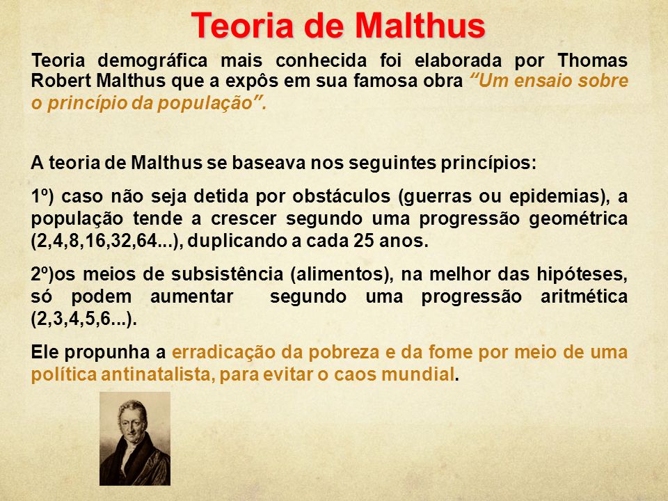 Teoria de Malthus
