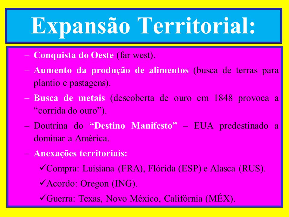Expansão Territorial: