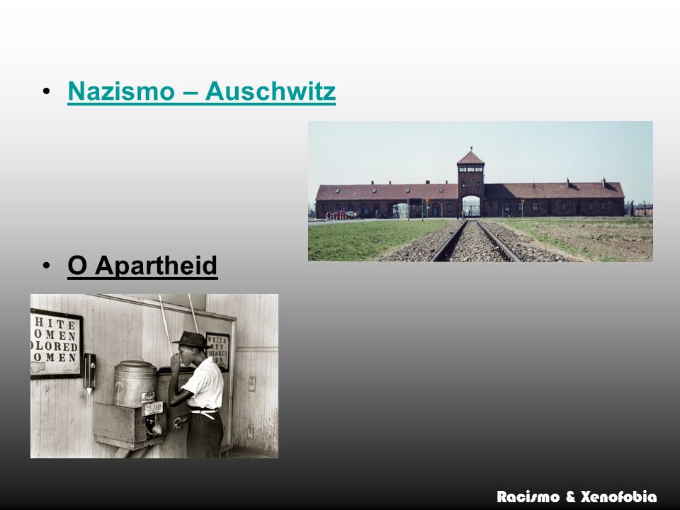 Nazismo – Auschwitz O Apartheid Racismo & Xenofobia