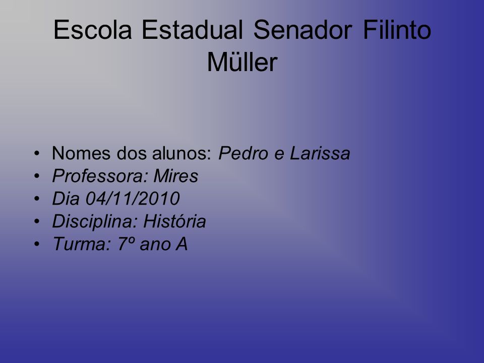Escola Estadual Senador Filinto Müller