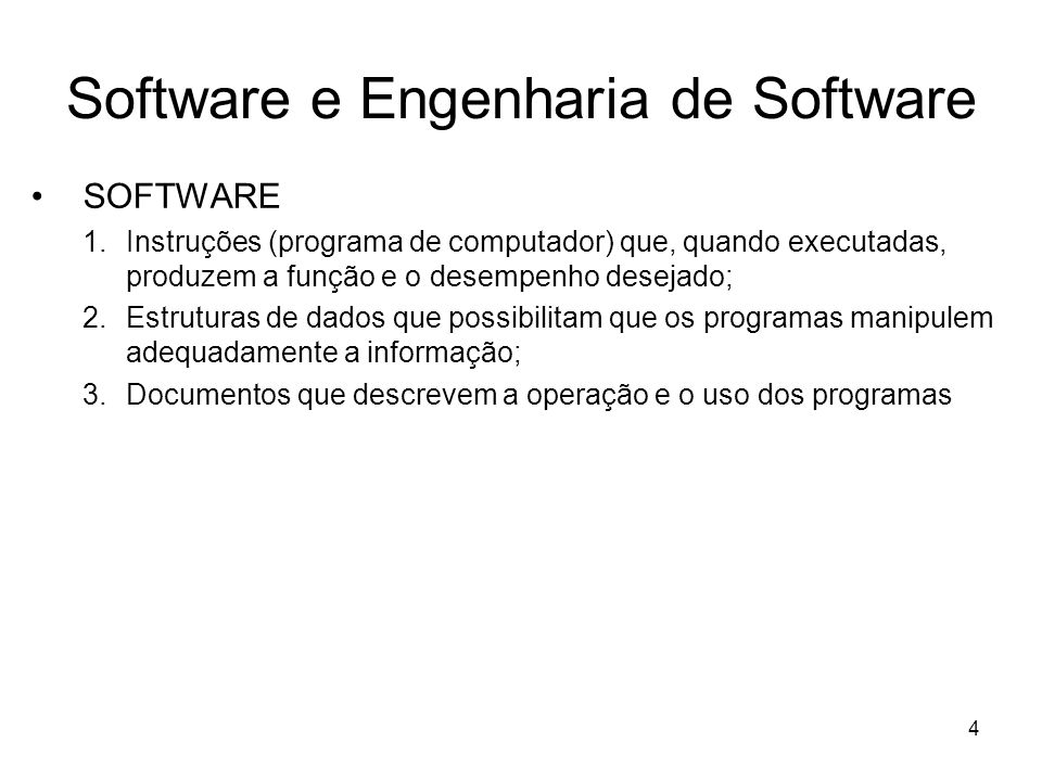 Software e Engenharia de Software