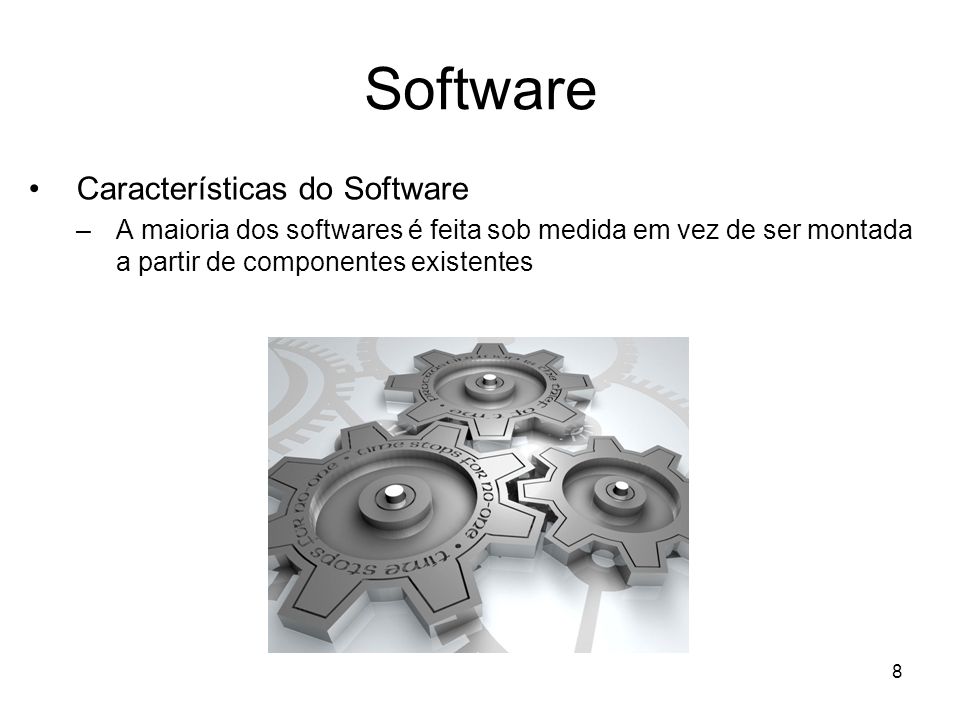 Software Características do Software