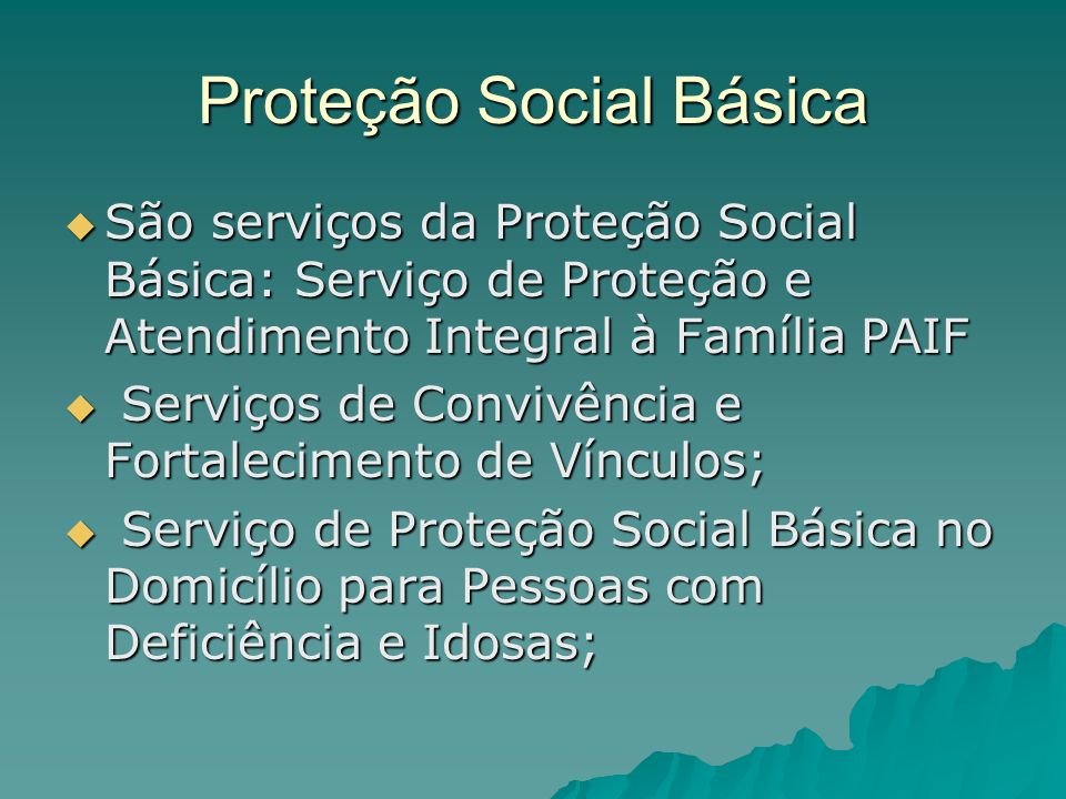 Proteção Social Básica