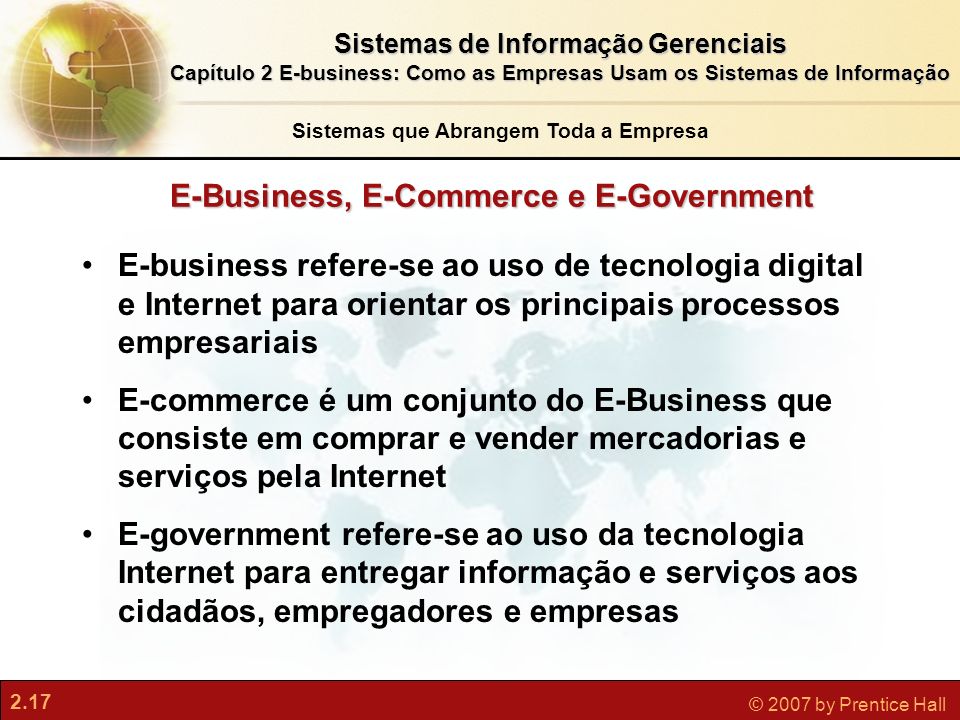 E-Business, E-Commerce e E-Government
