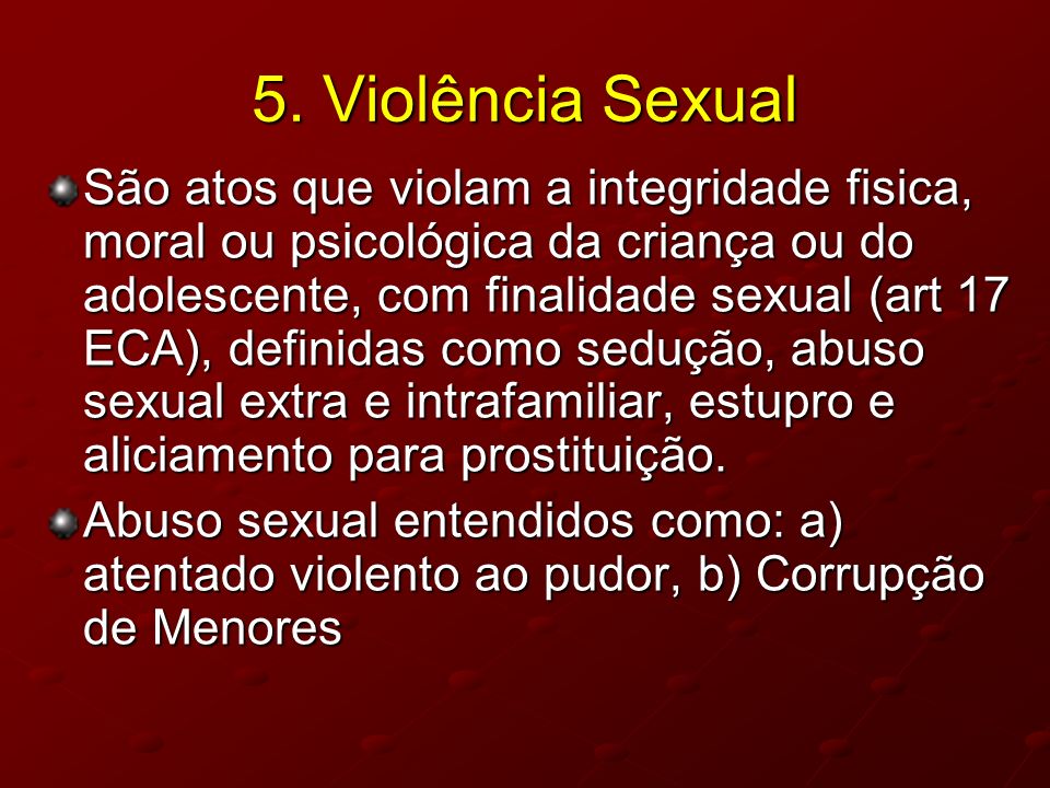 5. Violência Sexual