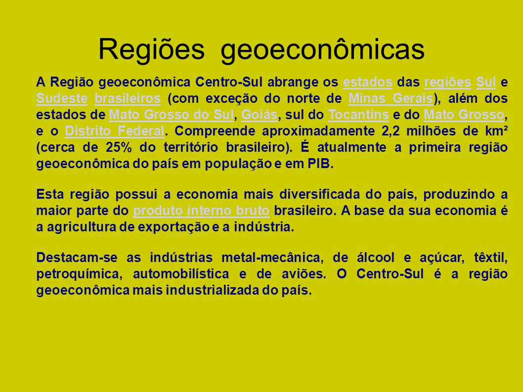 Regiões geoeconômicas