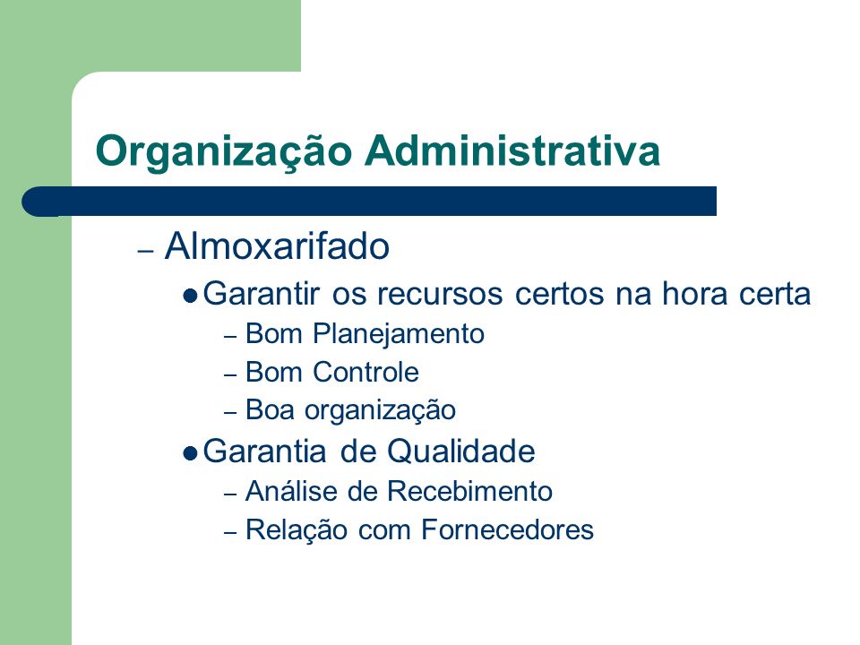 Organização Administrativa