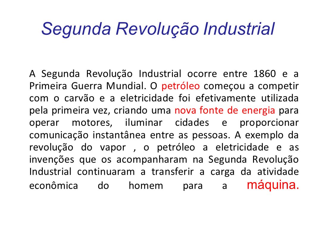 Segunda Revolução Industrial