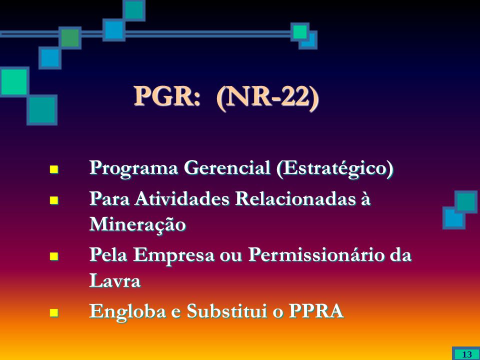 PGR: (NR-22) Programa Gerencial (Estratégico)
