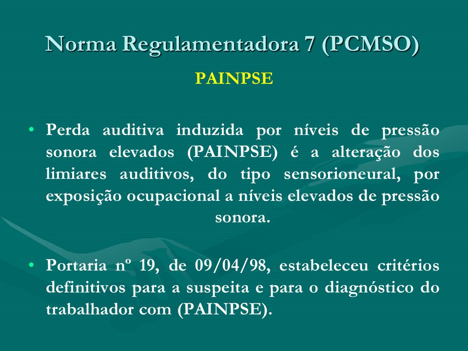 Norma Regulamentadora 7 (PCMSO)