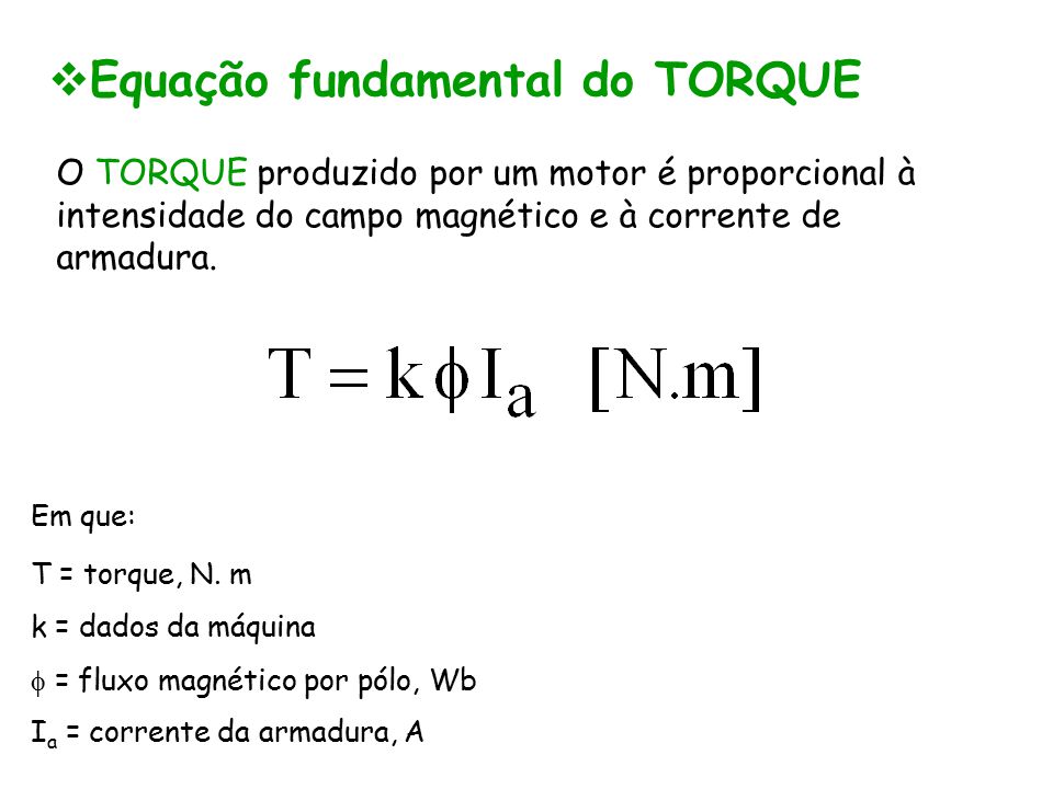 Equação fundamental do TORQUE
