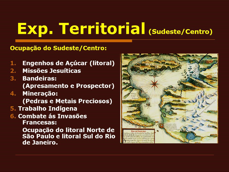 Exp. Territorial (Sudeste/Centro)