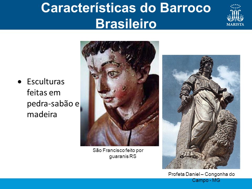 Características do Barroco Brasileiro Escultura