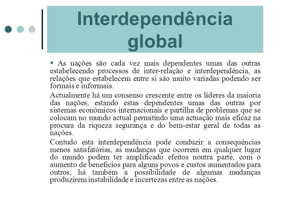 Interdependência global
