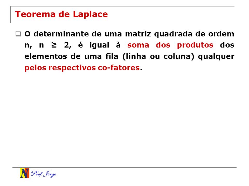 Teorema de Laplace