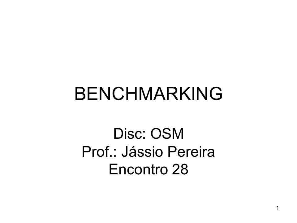 Disc: OSM Prof.: Jássio Pereira Encontro 28