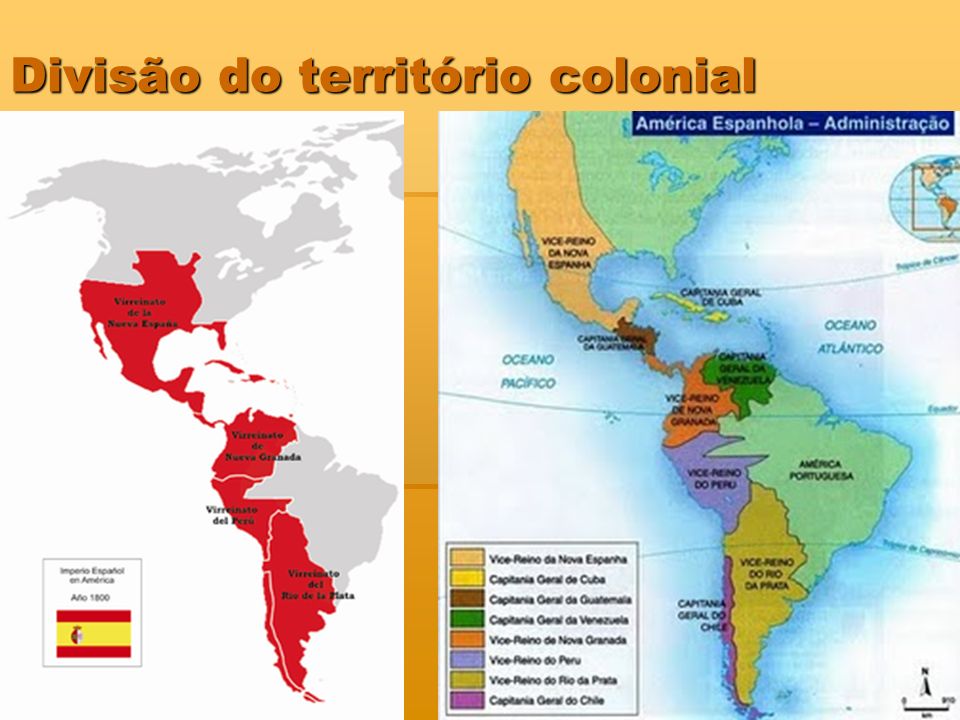 Divisão do território colonial