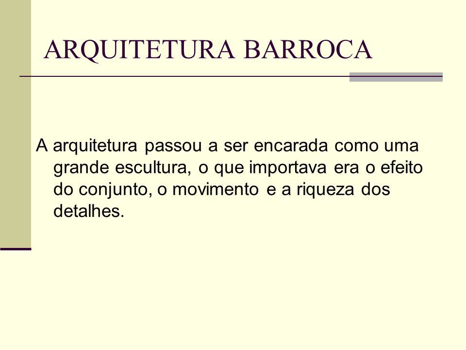 ARQUITETURA BARROCA