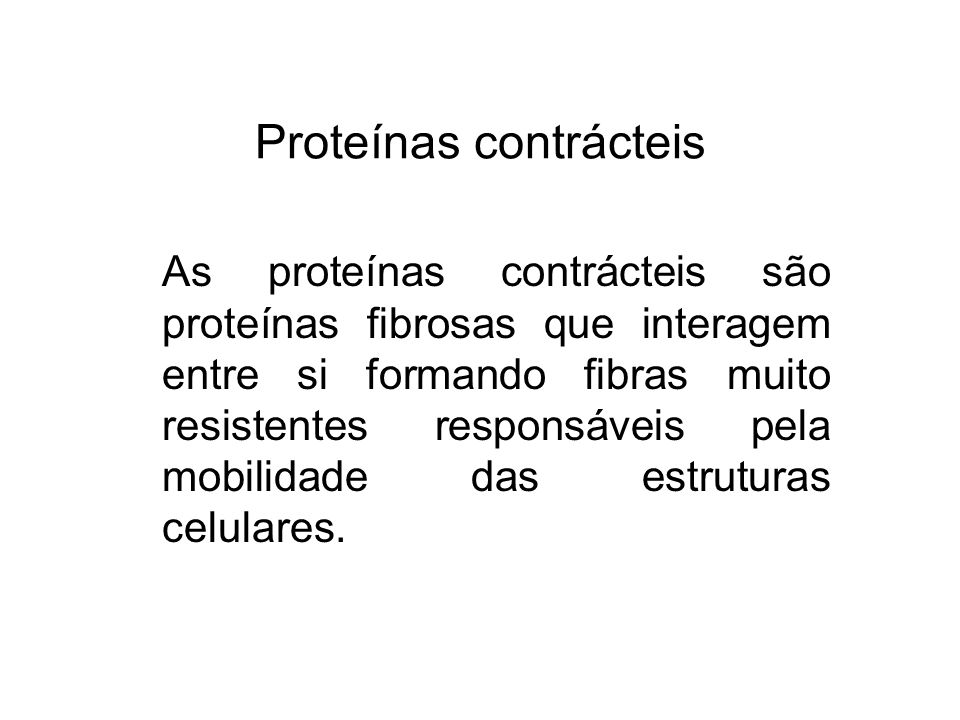 Proteínas contrácteis