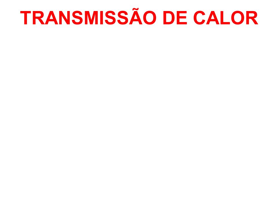 TRANSMISSÃO DE CALOR