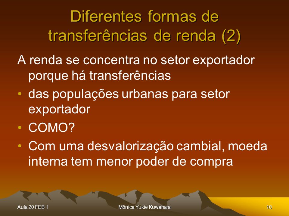 Diferentes formas de transferências de renda (2)