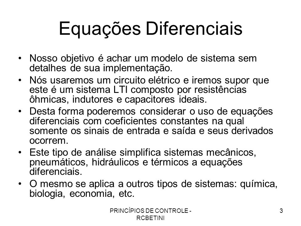 Equações Diferenciais