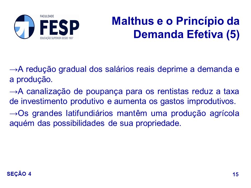 Malthus e o Princípio da Demanda Efetiva (5)