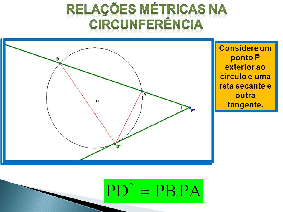 Relações métricas na circunferência