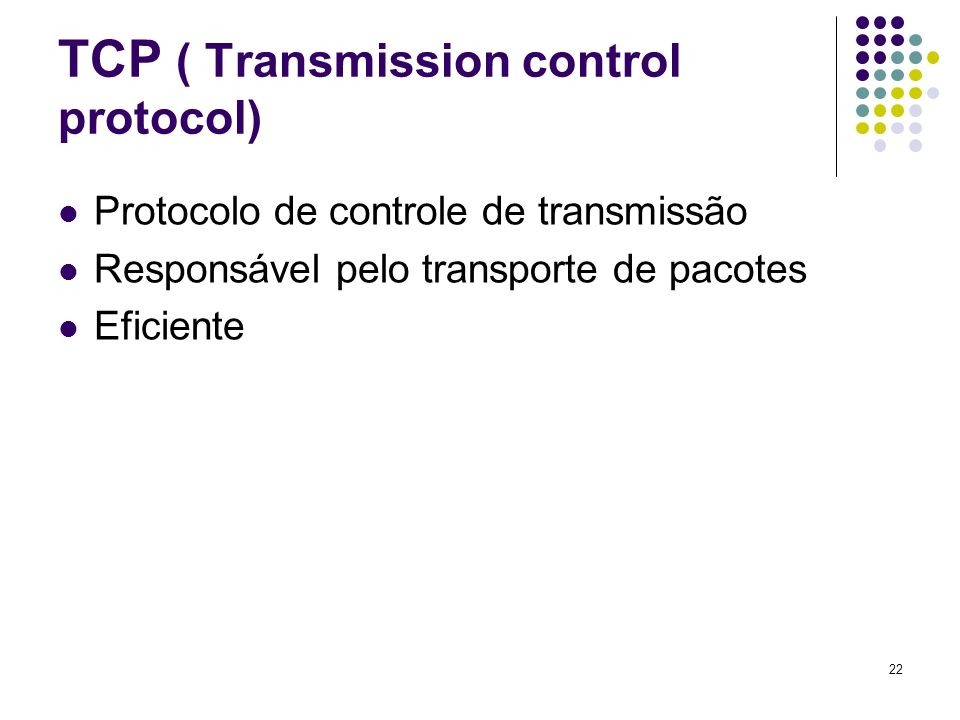TCP ( Transmission control protocol)