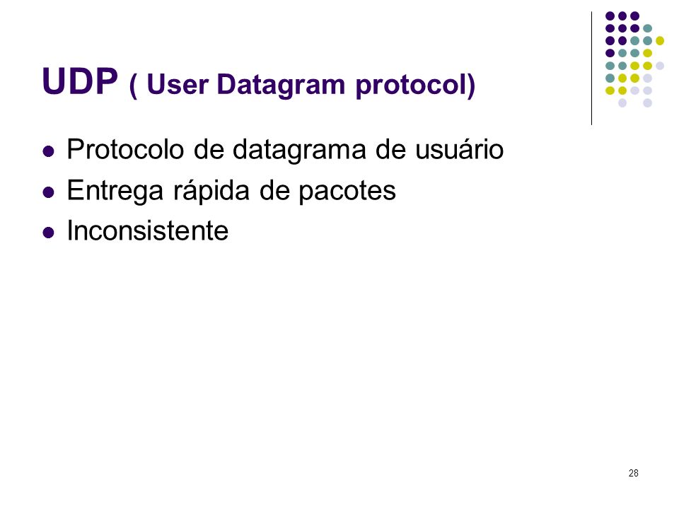 UDP ( User Datagram protocol)