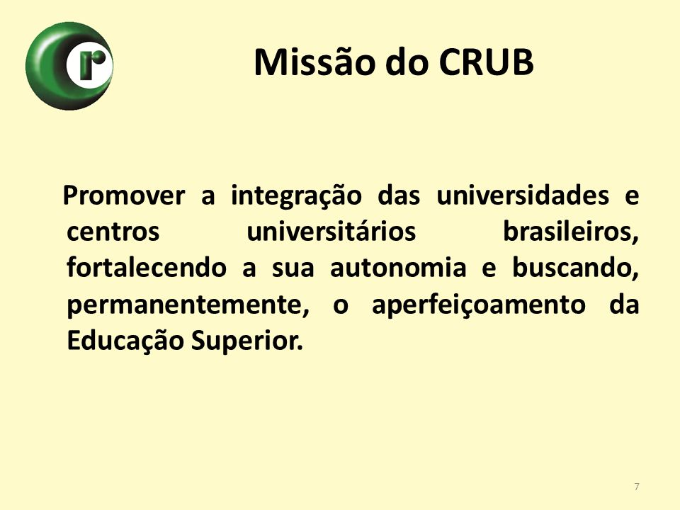 Missão do CRUB
