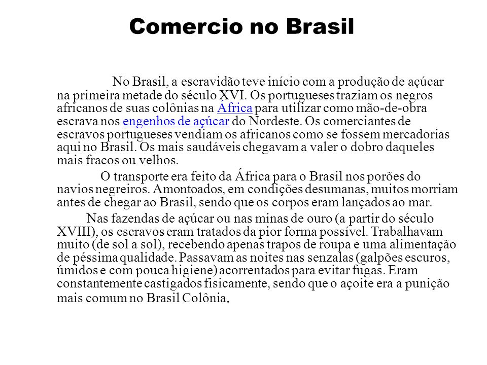 Comercio no Brasil