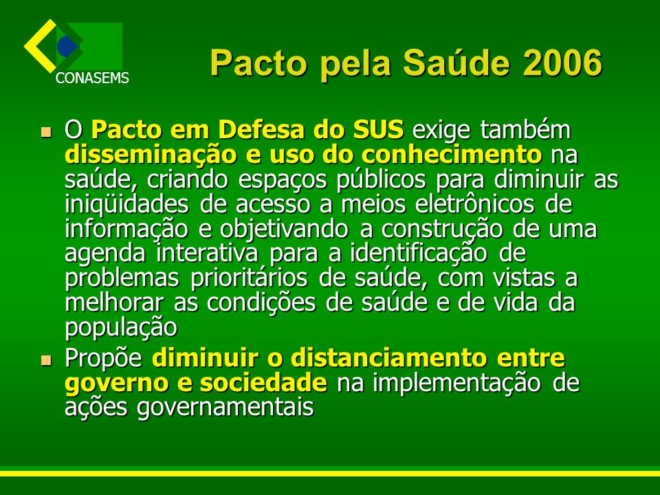 Pacto pela Saúde 2006