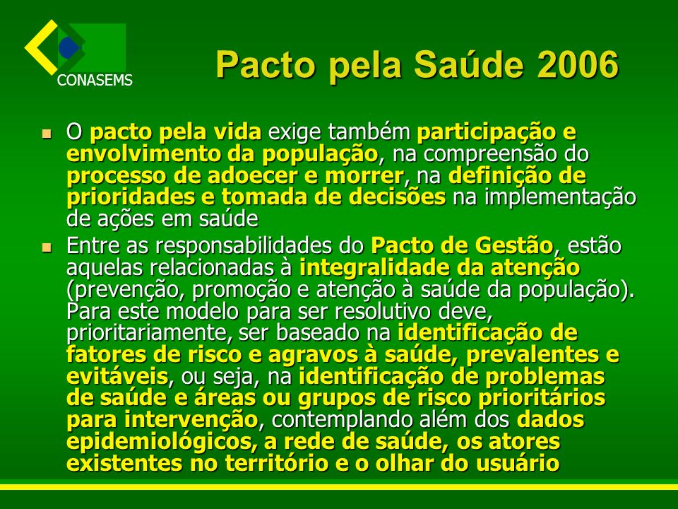 Pacto pela Saúde 2006