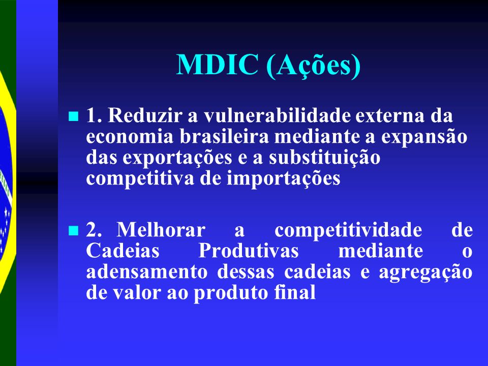 MDIC (Ações)