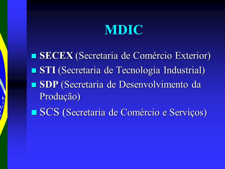 MDIC SCS (Secretaria de Comércio e Serviços)