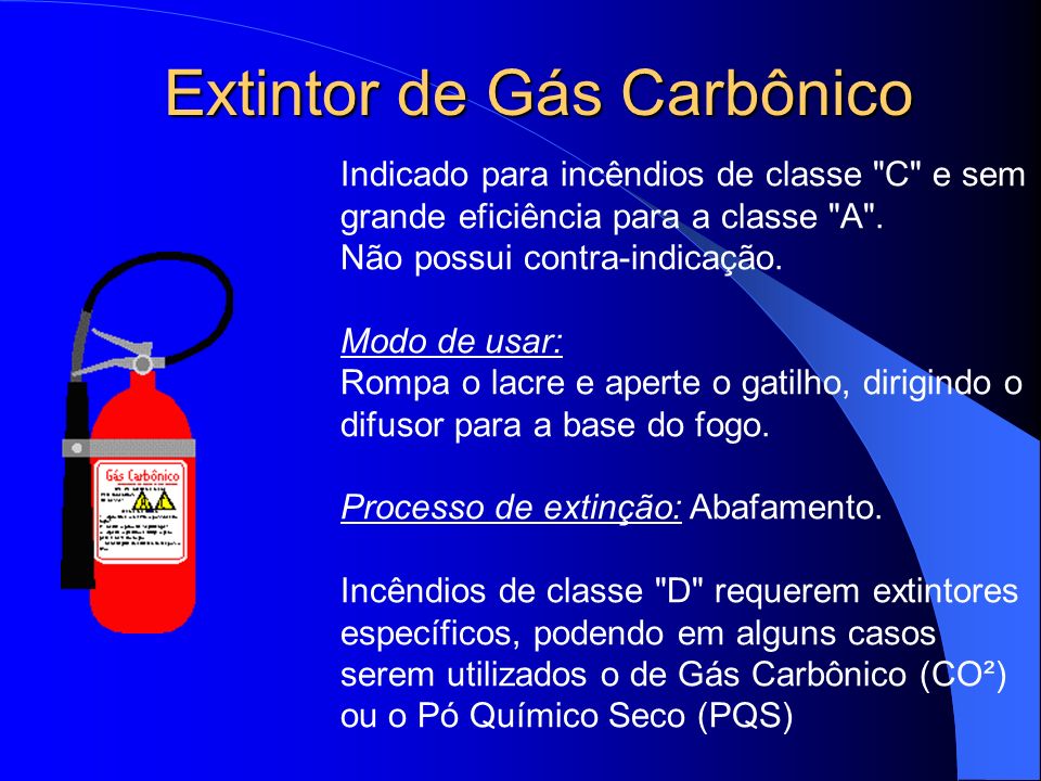 Extintor de Gás Carbônico