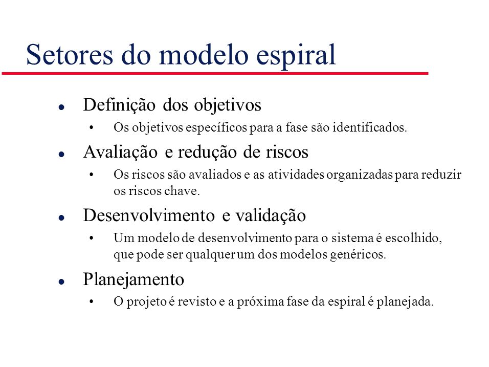 Setores do modelo espiral