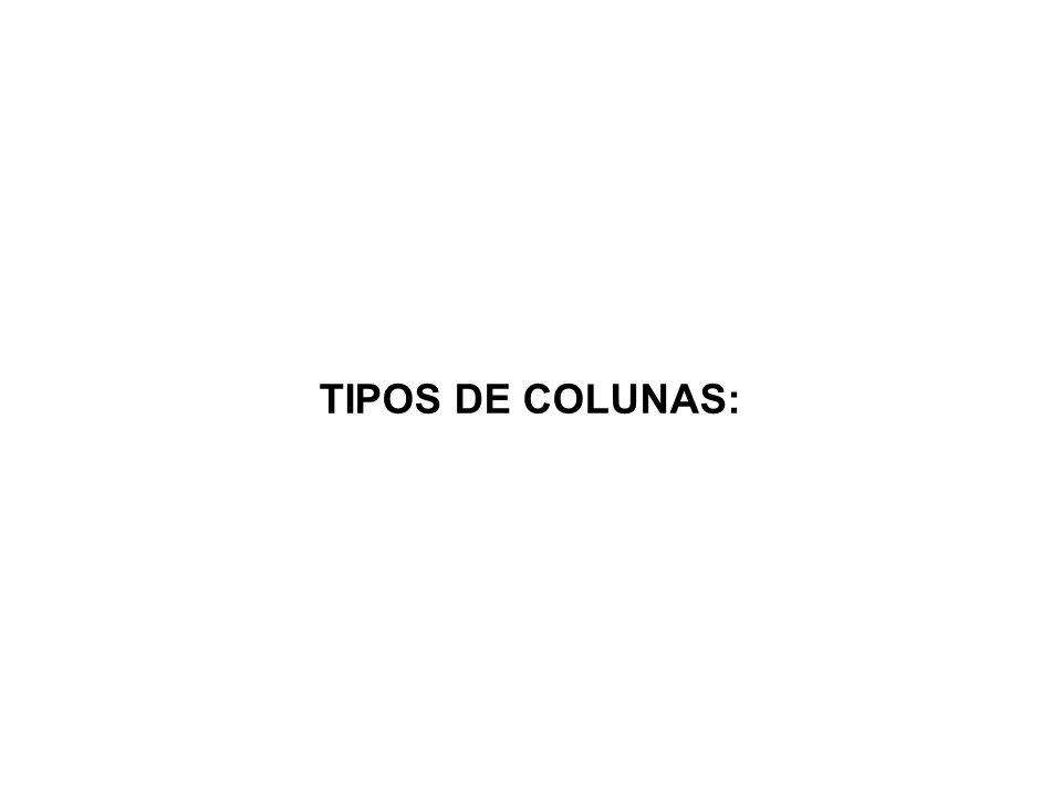 TIPOS DE COLUNAS: