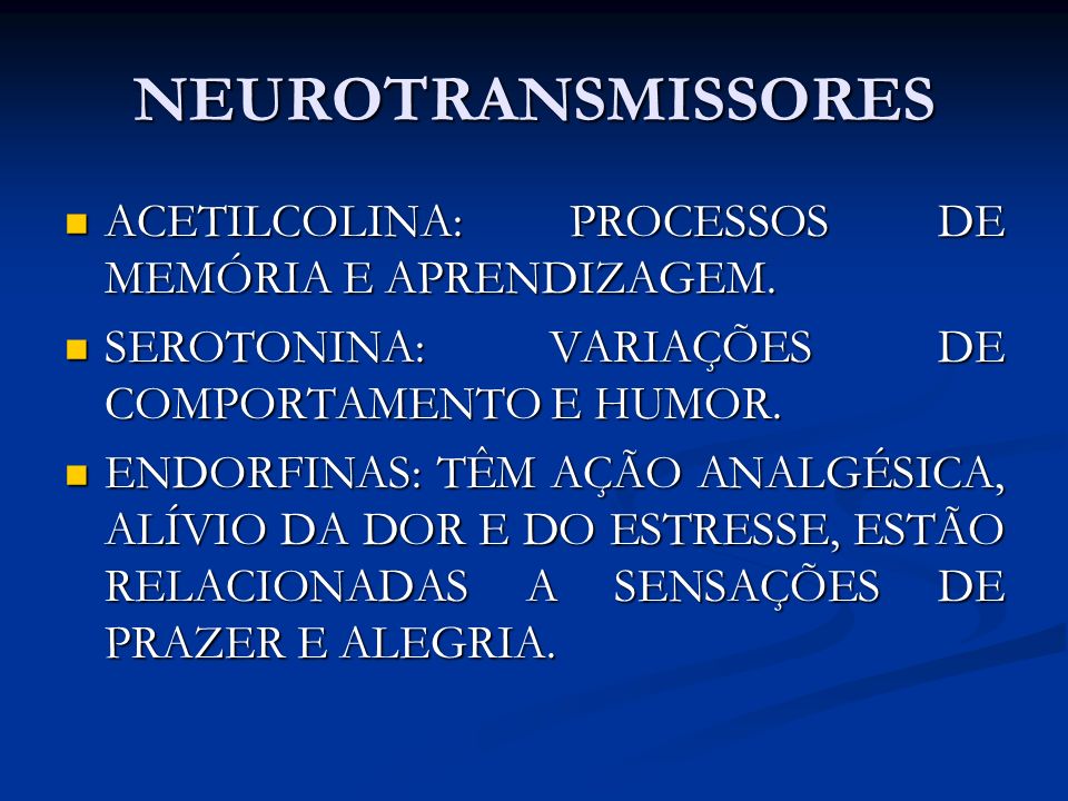 NEUROTRANSMISSORES ACETILCOLINA: PROCESSOS DE MEMÓRIA E APRENDIZAGEM.