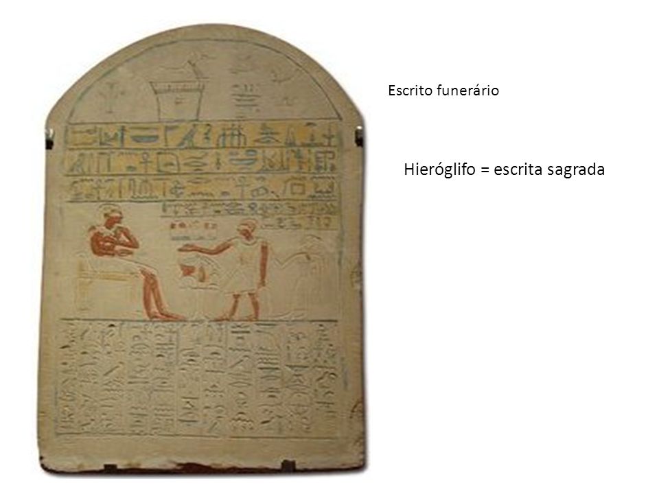Hieróglifo = escrita sagrada